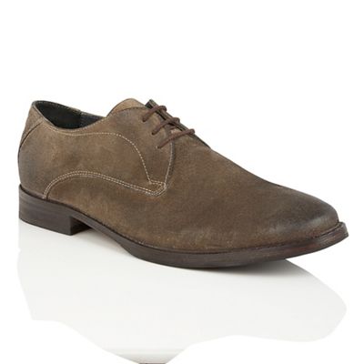 Stone Suede 'Stringer' lace up derby shoes